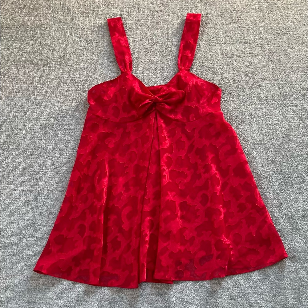 Victoria’s Secret Gold Label Red Sheer Slip